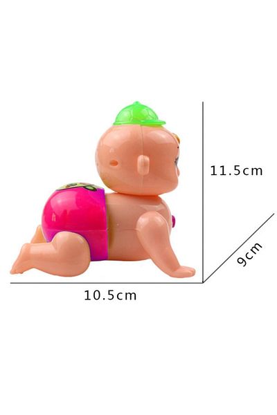 RoseRoi Baby's Crawling Companion Walking Fish with Sound and Light and Crawling Baby Toy Set of 2