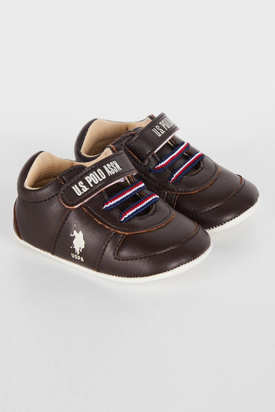 U.S. Polo Assn. Brown baby boy shoes