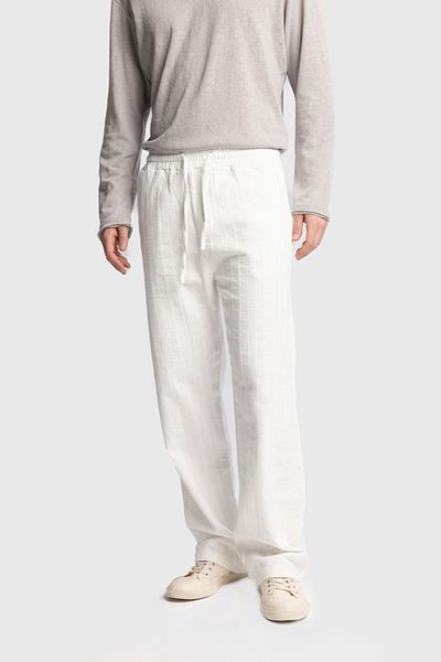 GIESTO Textured Trousers