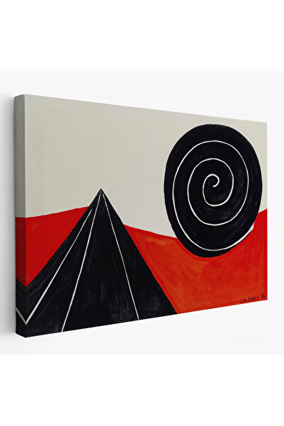 Harita Sepeti În rama Alexander Calder - Tablo Piramidă și Spirală - Pyramid And Spiral-7111