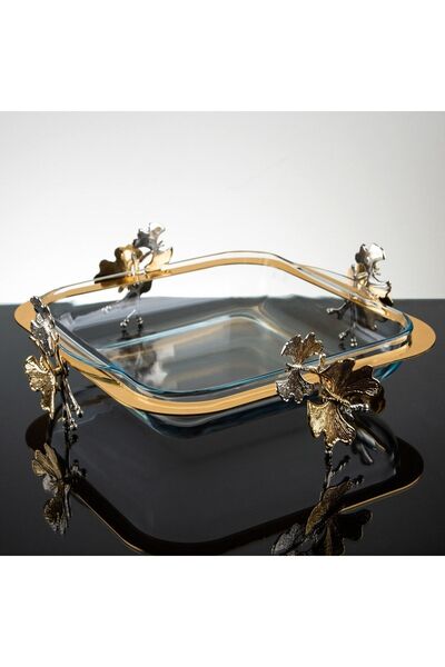 atabey home Butterfly Footed Square Pyrex Set