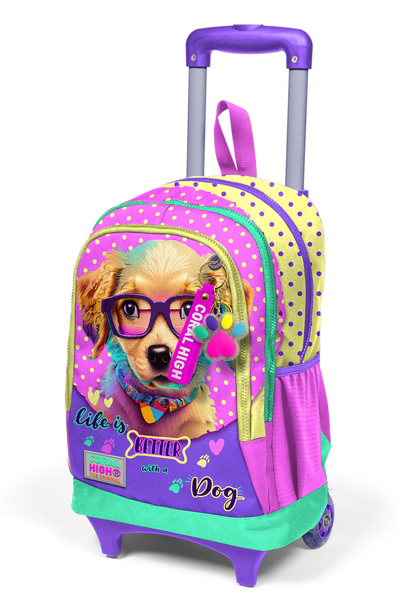 Yaygan Çanta Coral High Original - School Bag with Lighted Wheels and Squeegee