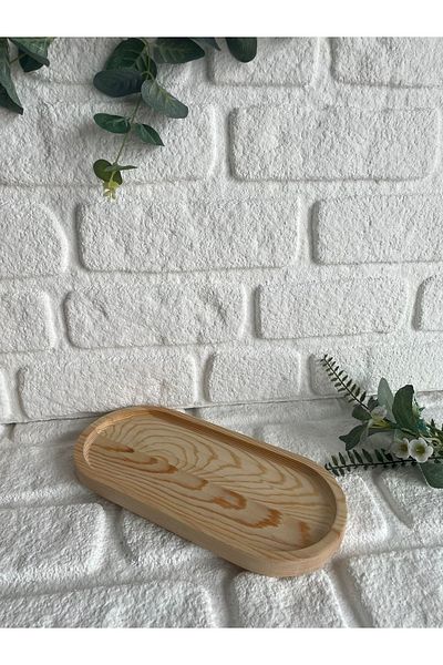 BUCOLIC Natural Natural Wooden Stand Oil Pot Presentation Stand Large Size / Base / Pine