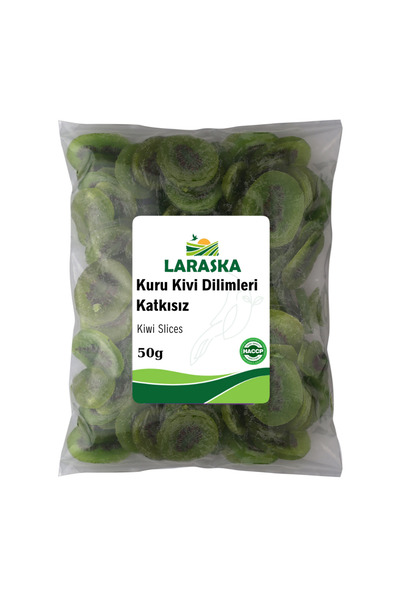 Laraska Kurutulmuş Kivi Dilimleri Kivi Cips 50g - Dried Kiwi Slices 50g - Kat...