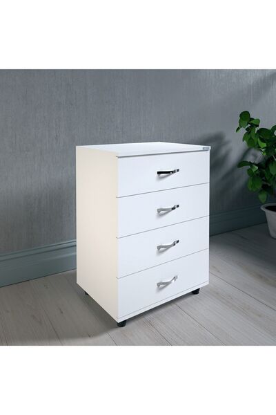 VENA Şifonyer 4 Çekmeceli Beyaz