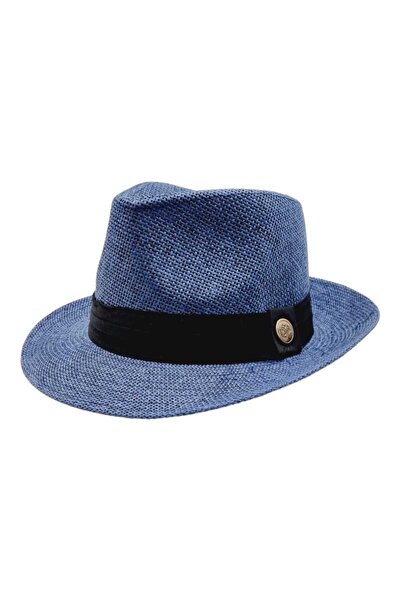 Mood Agenda Унісекс чорна солом'яна капелюх - з стрічкою