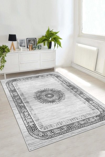 Thalia Home Kaymaz Tabanlı Yıkanabilir Baskılı Mutfk halısı Halı Yolluk