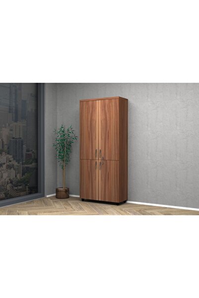 VENA Tam Kapak Ofis Dosya Dolabı 80x35x185cm Erik