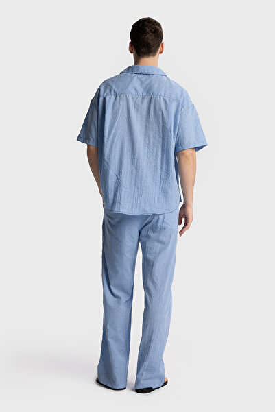 GIESTO Κομψό κοντομάνικο πουκάμισο