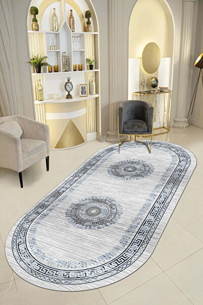 Thalia Home Kaymaz Tabanlı Yıkanabilir Baskılı Mutfk halısı Halı Yolluk