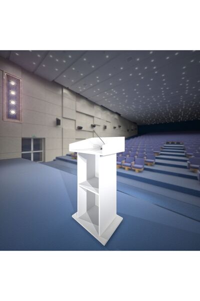 VENA Konuşma Kürsü 60x50x115h Beyaz