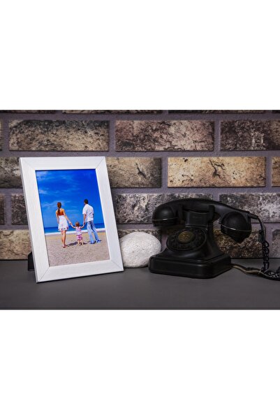 Araste صورة بيضاء مقاس 30 مم - 15 سم × 21 سم، حامل قابل للتعديل وتفاصيل إطار ...