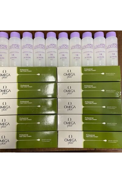 Omega 10 Adet (9/0)plus Saç Boyası Sıvı Dahil
