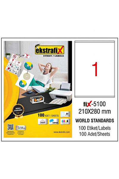 ekstrafix Ekstrafix laserska etiketa 210x280mm - Fix-5100 1 paket