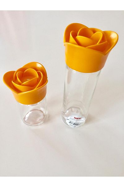 Hane Double /Large-Small-Orange Salt Shaker