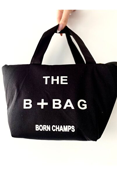 VNSJEWELLERY Kumaş B+Bag El Çantası Siyah