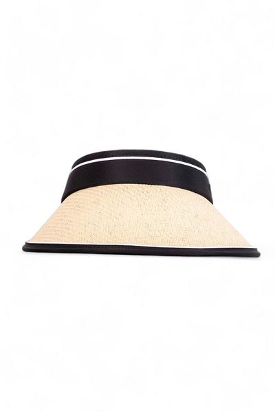 Eke Tekstil Stone Colored Straw Hat - Sunscreen Visor
