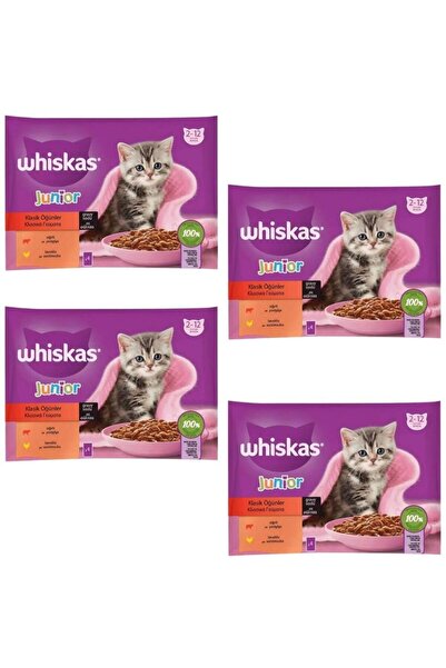 Whiskas Pouch Sos İçinde Sığırlı ve Tavuklu Yavru Kedi Konservesi 85gr (4'lü)...