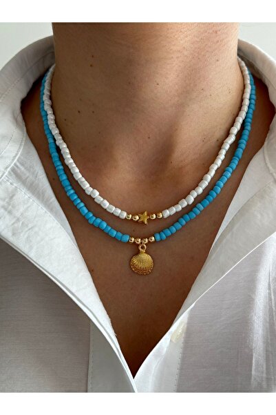 HERCY Kadın Boncuklu Ikili Kolye