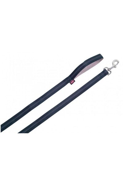 Nobby Black Soft Dog Walking Collar - 120cm X 20mm