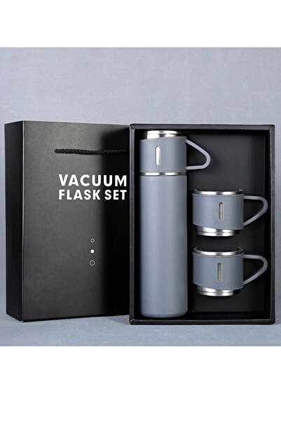 Genel Markalar Termos Bardak 3'lü Set - Matara Termos Okul Su Suluk Koku Yapmaz