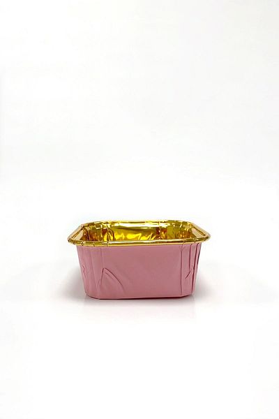 Trend Hediye Sepeti 25-Piece Pink Gold Muffin Cake - Dessert Bowl, Airfryer Compatible