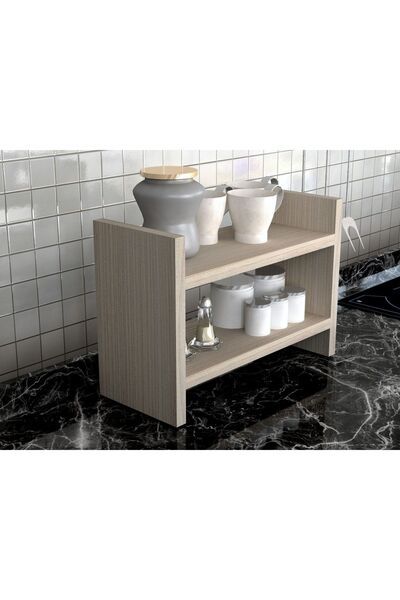 Bicabin Denis Pratik Tezgah Üstü Raf, Duvar Rafı, Kavanoz, Bardak Rafı Cordob...