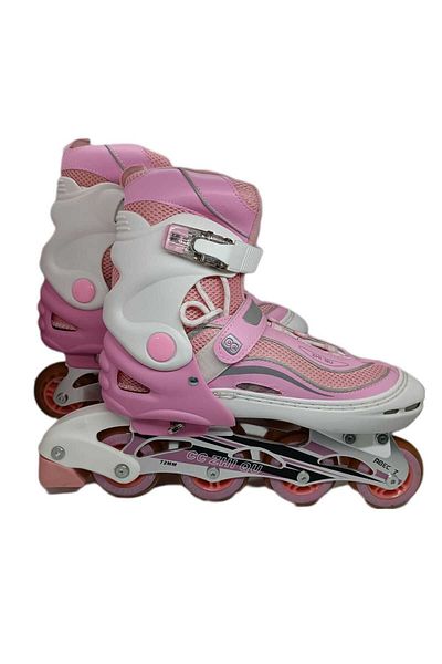 LRS STORE Plus Size Pink Silicone Caster - Adjustable Skate, Number 39-40-41-42