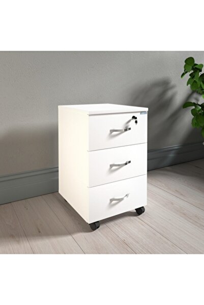 VENA Komodin Keson 3 Çekmeceli (40X45X65H) Beyaz
