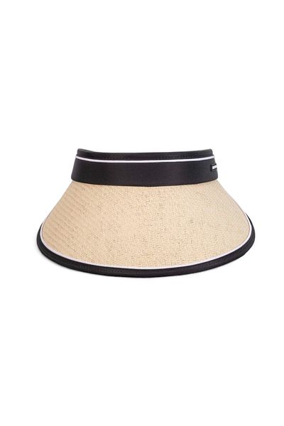 Eke Tekstil Stone Colored Straw Hat - Sunscreen Visor