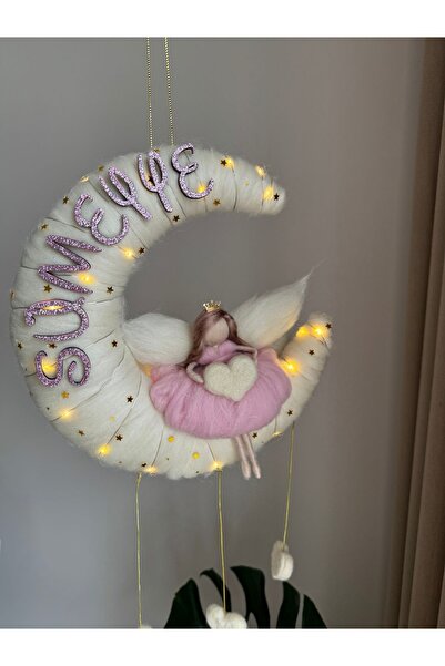 Pure Kız bebek kapı süsü keçeden