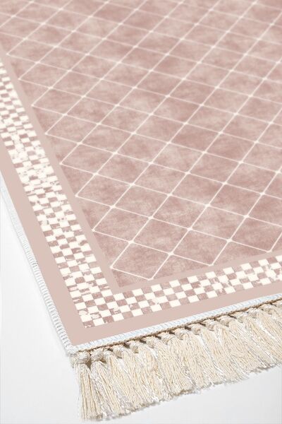 Dekoreko Digital 3-Piece Bathroom Set Star Leather Non-Slip Base Mixed Round Modern Krystalyn Powder