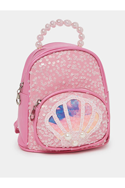 Styli Sequin Detail Pearl Handle Backpack