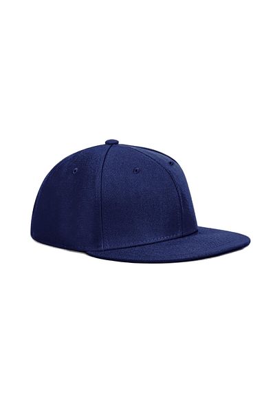 Eke Tekstil Тъмносиня хип-хоп шапка със закопчалка Snapback - Шапка с права кройка