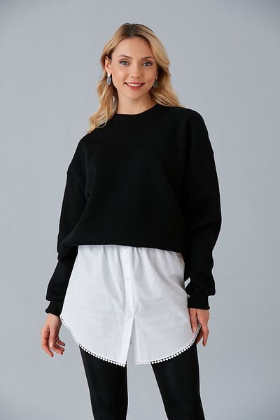 Space Fashion White Savior Skirt with Lace Bottom and Undershirt