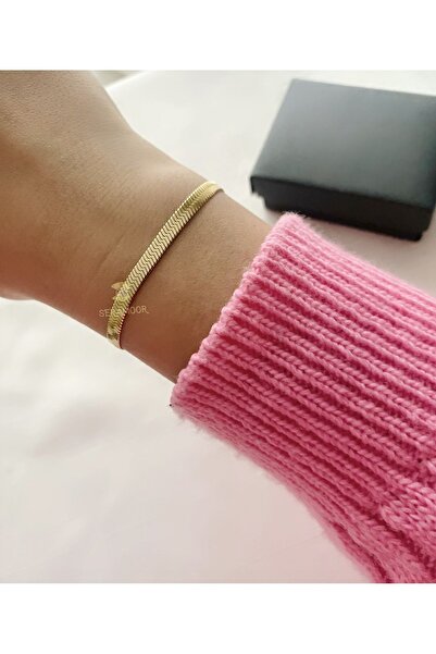 SERAMOR Kararmaz Çelik Gold İtalyan bileklik