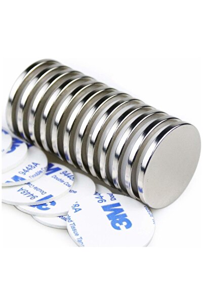 EXİZ TİCARET Güçlü Yuvarlak Neodyum Mıknatıs, (ÇAP: 20 MM KALINLIK : 2 MM) 10...