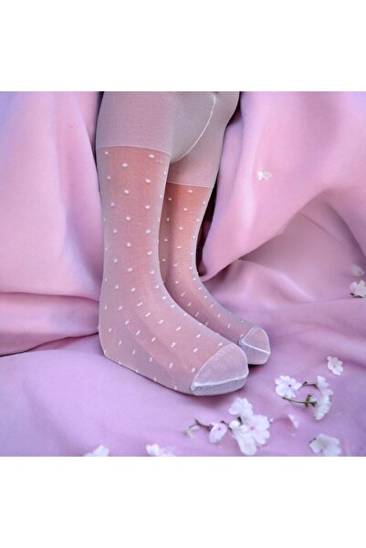 Butik İnce Desenli Bebek Külotlu Çorap