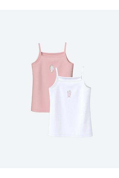 LC Waikiki 2-Piece Square Collar Printed Athlete Set for Girls