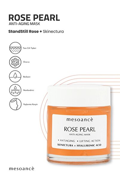 Mesoance Rose Pearl Maske Yaşlanma Ve Kırışıklık Karşıtı Kolajen Hyaluronik Asit Maske - 100 ml
