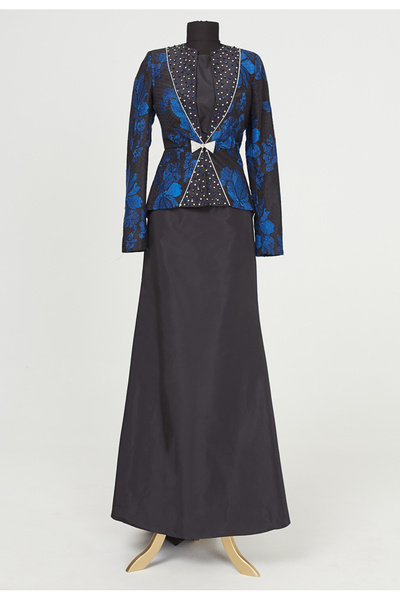 Setrms Sax Desenli Ceketli Abiye 151020