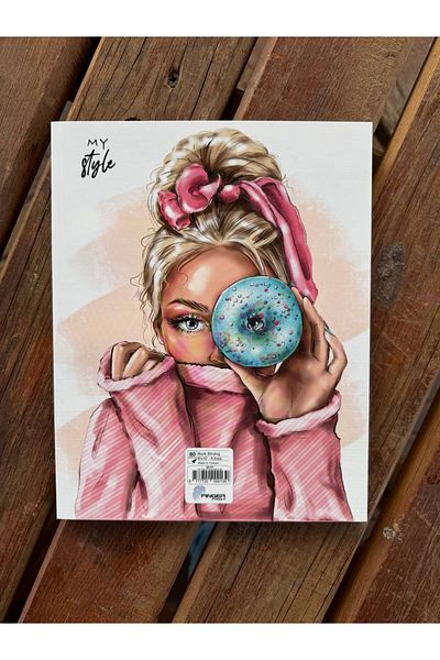 LİMON DEFTER Lemon Modelist 80 - Caiet cu dungi din carton cu frunze