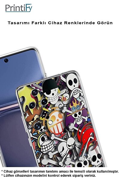 PrintiFy Reeder S23 Pro Max Compatible Camera Protected Anime Design Transparent Silicone Case