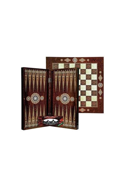 OTTOMAN GAMES Artwork Medium Size Polyester Pearlescent Extra Backgammon