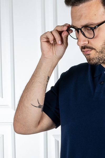 Sarar Μπλουζάκι με γιακά πόλο Navy Blue