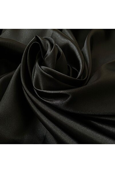Akteks Siyah Saten Kumaş 150 Cm En ( Ithal Saten )