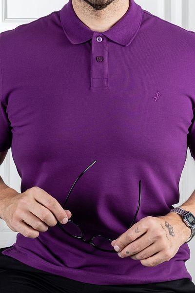 Sarar Μωβ μπλουζάκι με γιακά Polo Interview Wraps