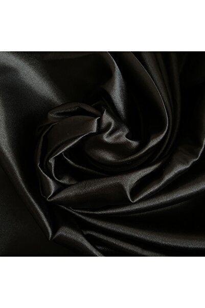 Akteks Siyah Saten Kumaş 150 Cm En ( Ithal Saten )