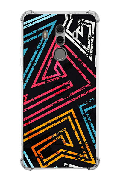 PrintiFy جراب سيليكون شفاف بتصميم عتيق متوافق مع هاتف Huawei Mate 10 Pro مع ح...