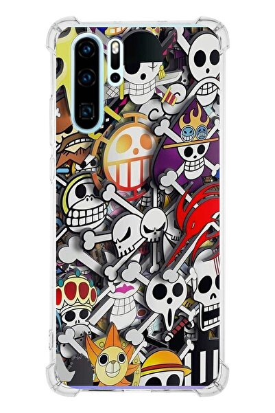 PrintiFy Huawei P30 Pro Köşe Korumalı Anime Tasarımlı Şeffaf Silikon Kılıf